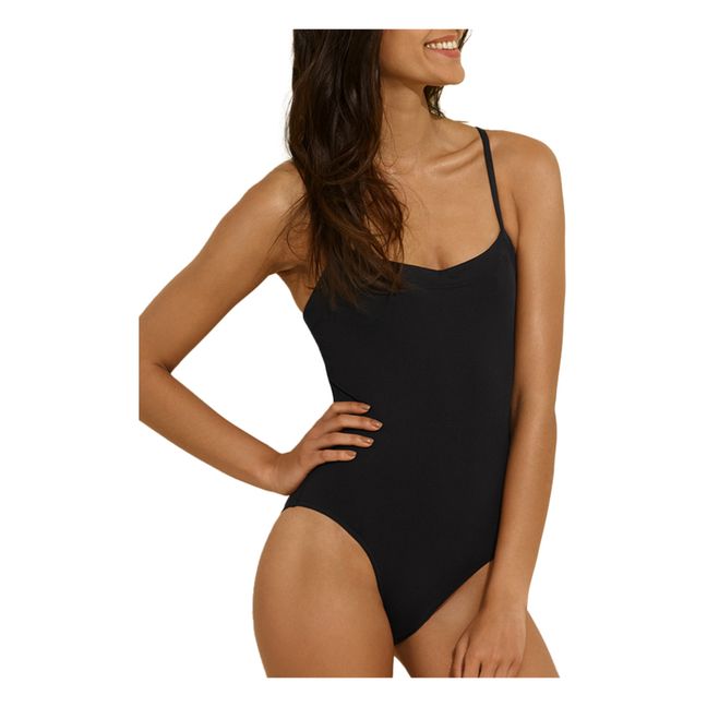 Maillot 1 Pièce Aquarelle | Noir