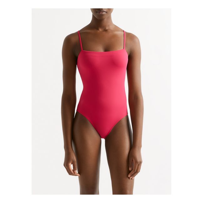 Aquarelle One-piece Swimsuit | Raspberry red