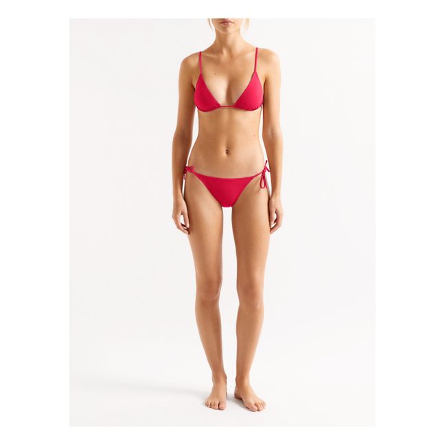 Mouna Bikini Top | Raspberry red