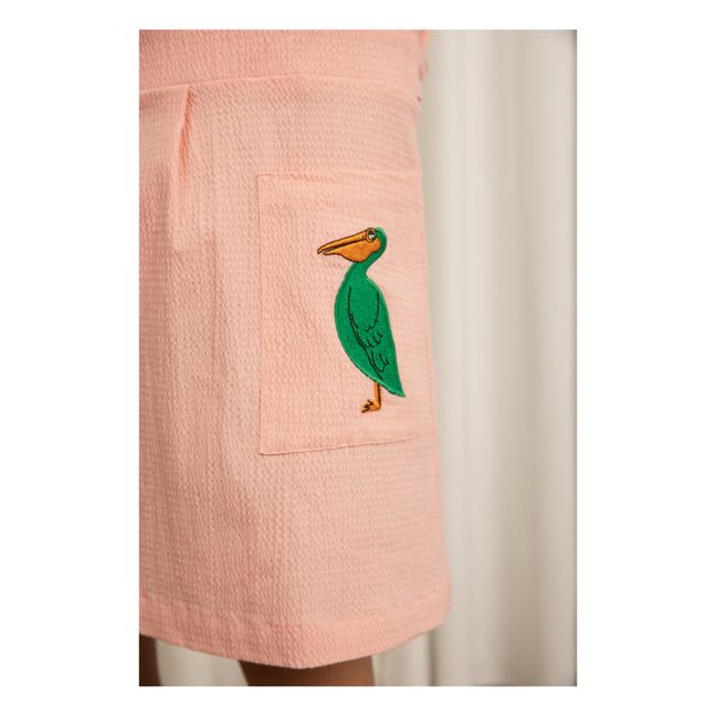 Robe Coton Bio Tissé Pélican | Rose
