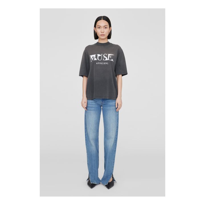 Wes Painted Muse T-shirt | Washed Black- Immagine del prodotto n°1