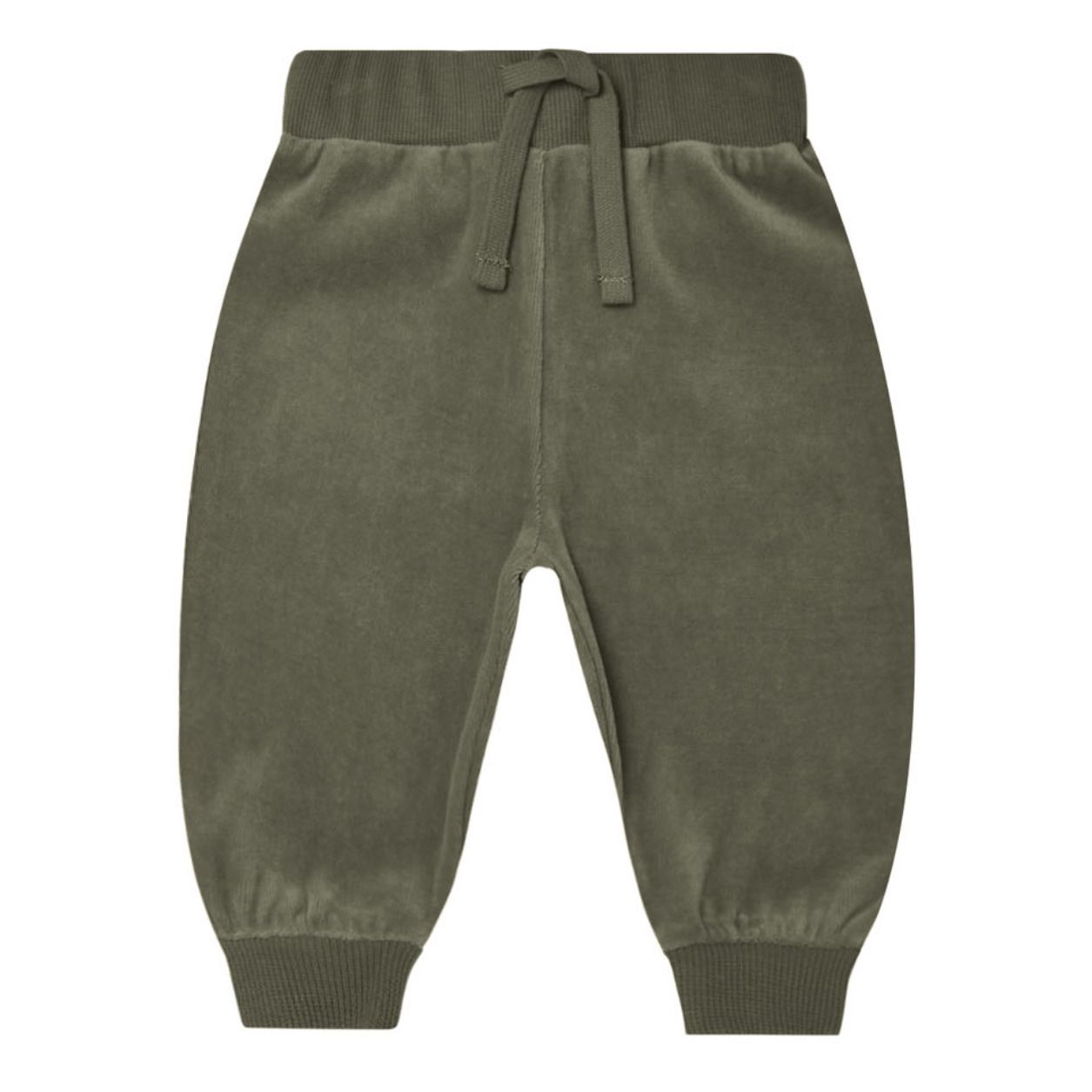 Quincy Mae Jogger en Velours | Dunkelgrün