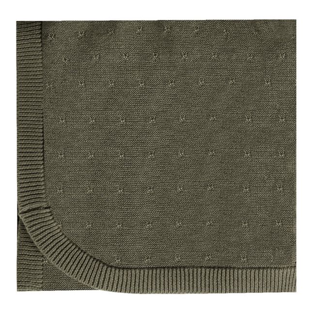 Decke aus Bio-Baumwolle | Dunkelgrün