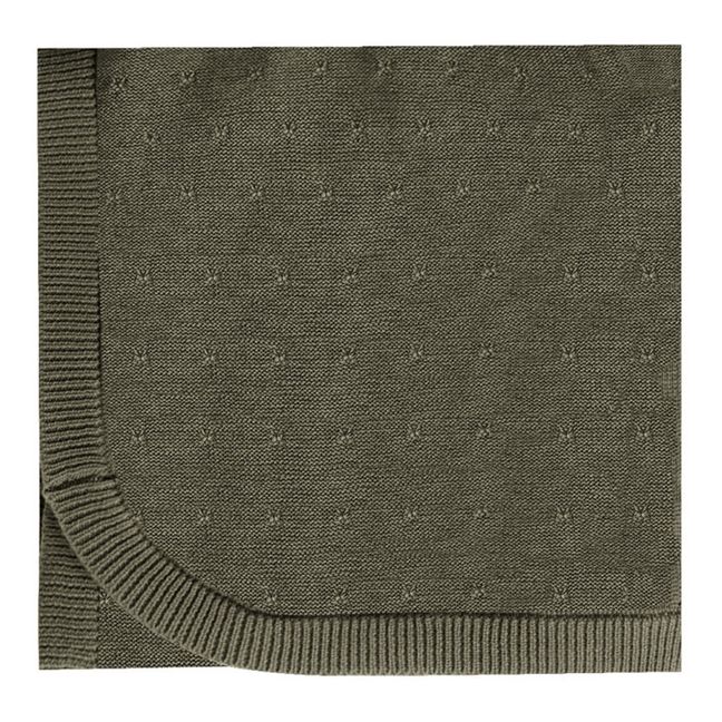 Couverture Coton Bio | Vert foncé