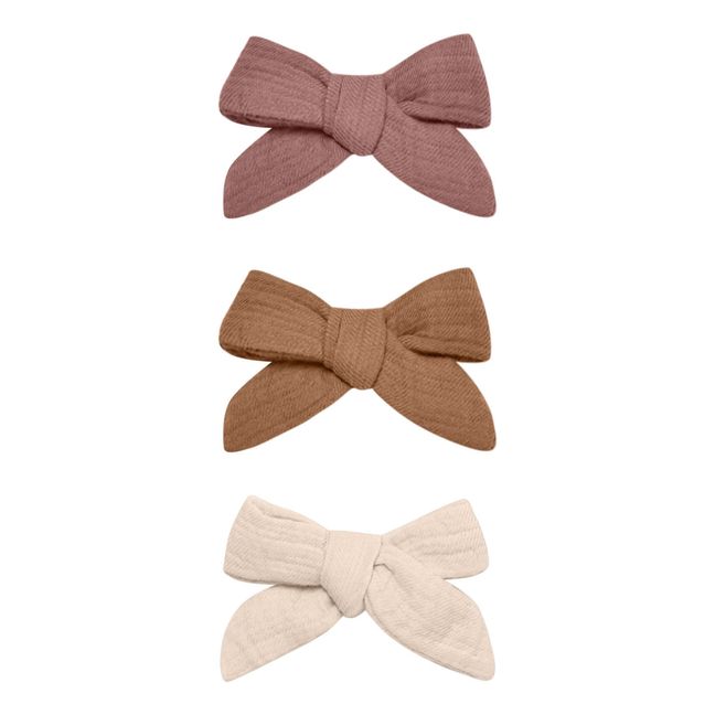 Leather LV Hair Bow in Brown - Shop By Designer - - Bows Posh