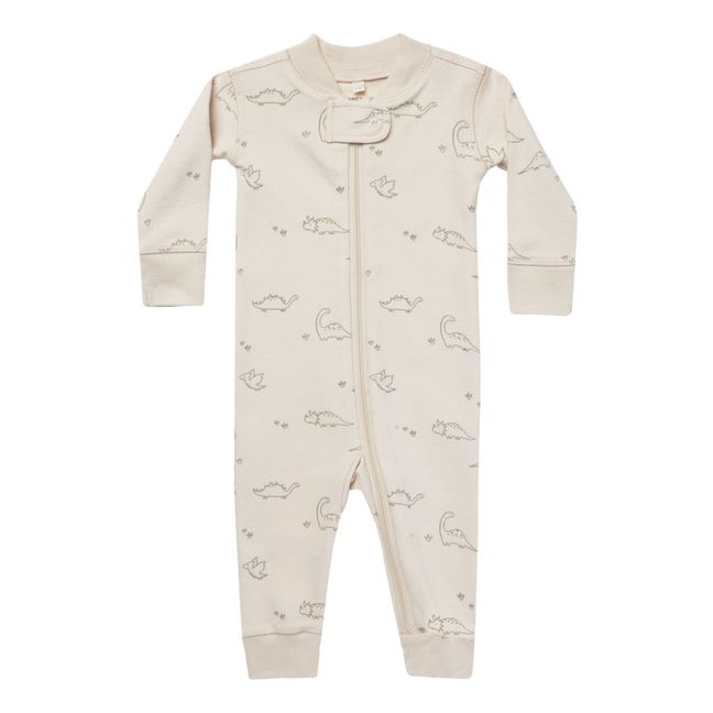 Pyjama Coton Bio Dino | Ecru