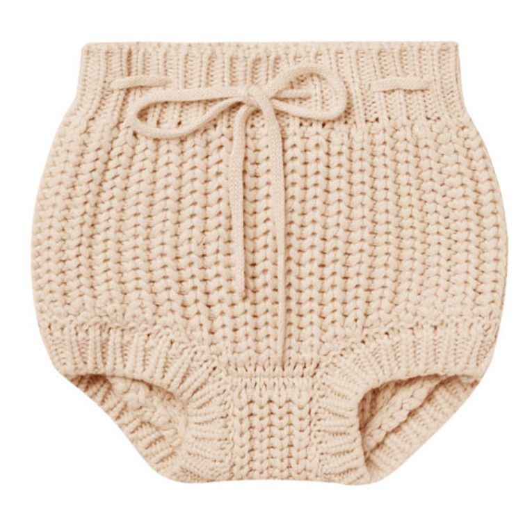 Quincy Mae Bloomer Coton Bio en Maille | Blassrosa