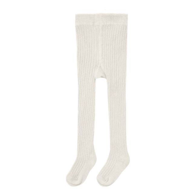 Collants Côtelés | Ecru