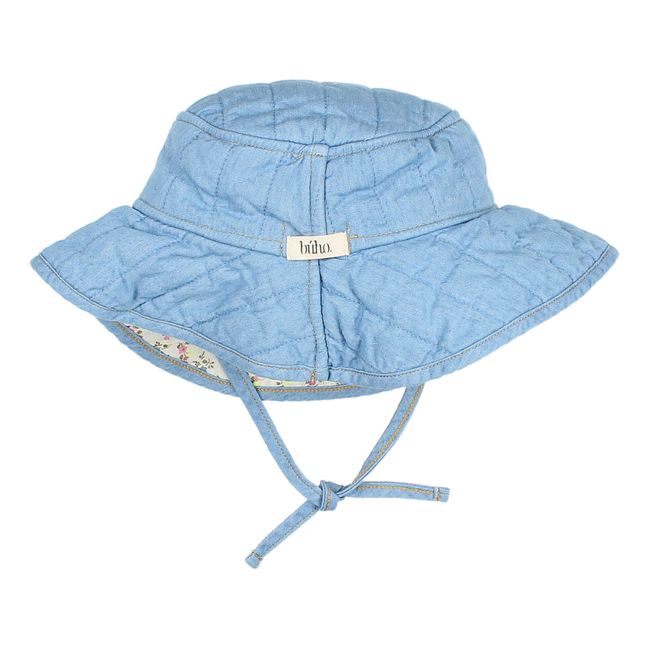 Cappello denim trapuntato in cotone organico | Denim