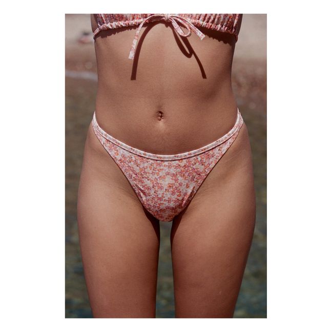 Yucca Floral Printed Bikini Bottom | Arancione