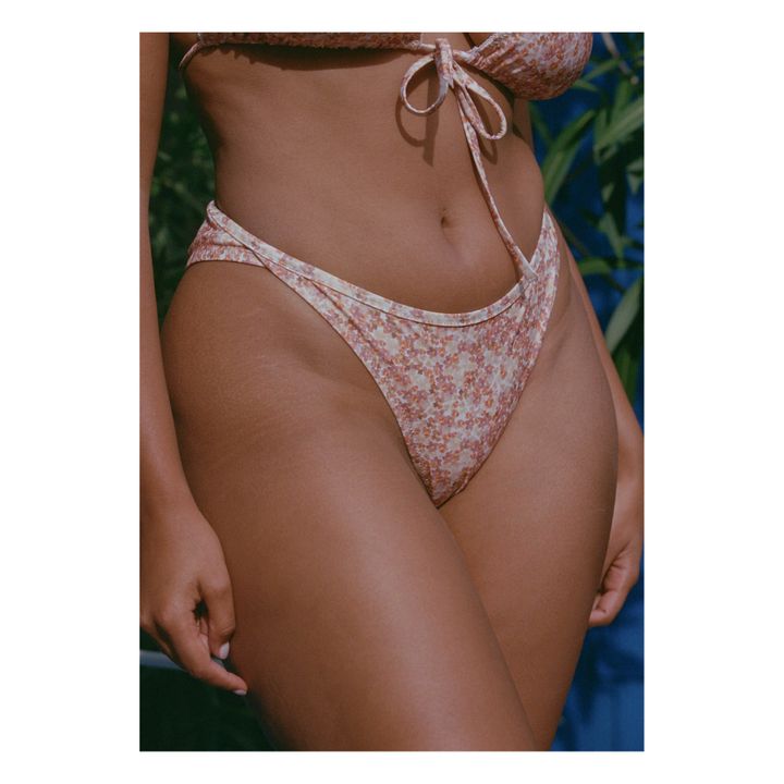 Slip Bikini, modello: Yucca con stampa floreale | Arancione- Immagine del prodotto n°2