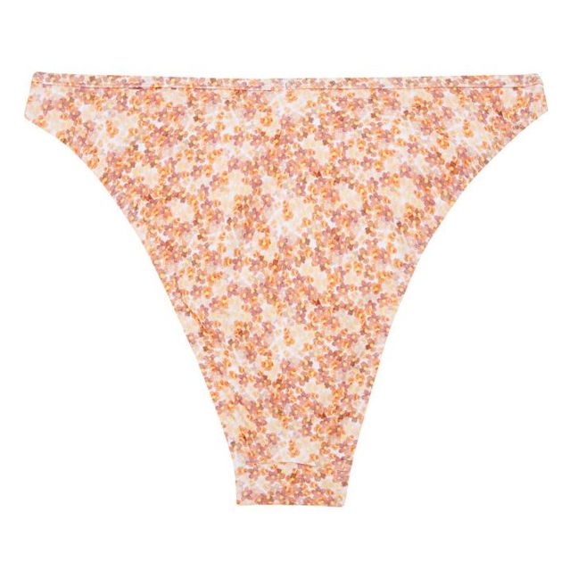 Bas de Maillot Yucca Imprimé Fleurs | Orange