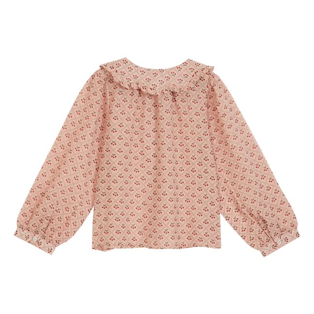 Floral Collar Blouse | Pale pink