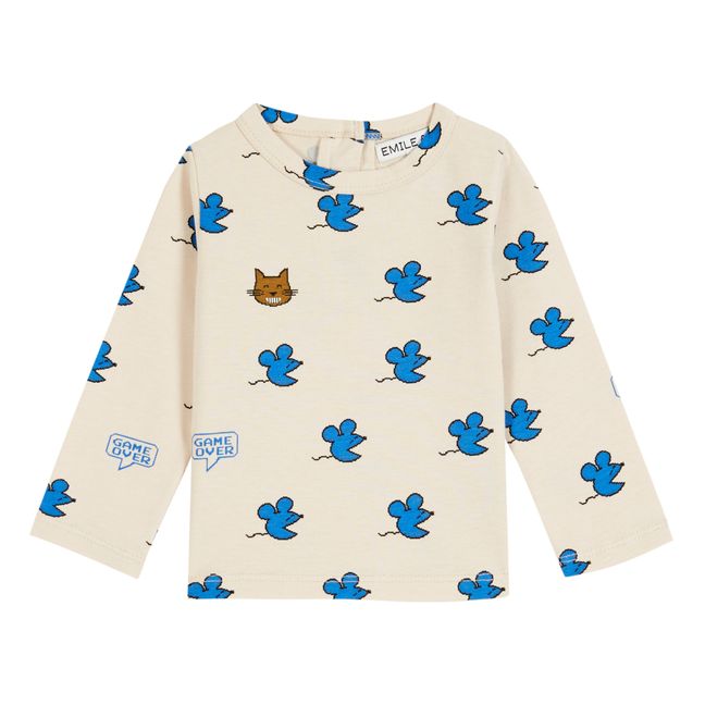 T-Shirt Coton Bio Souris | Ecru