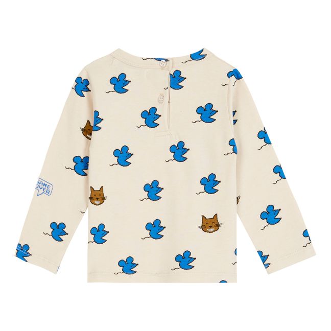 T-Shirt in cotone organico Topolini | Ecru