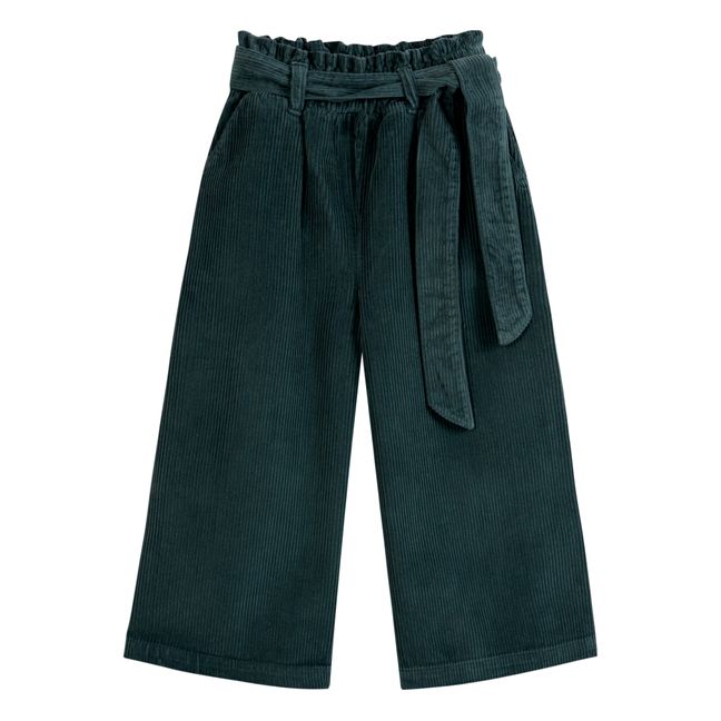 Corduroy Pants | Dark green