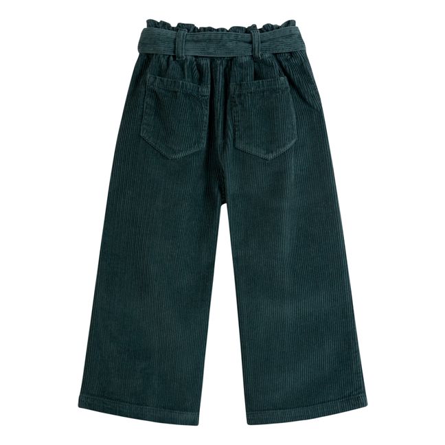Pantalon Velours Côtelé | Vert foncé