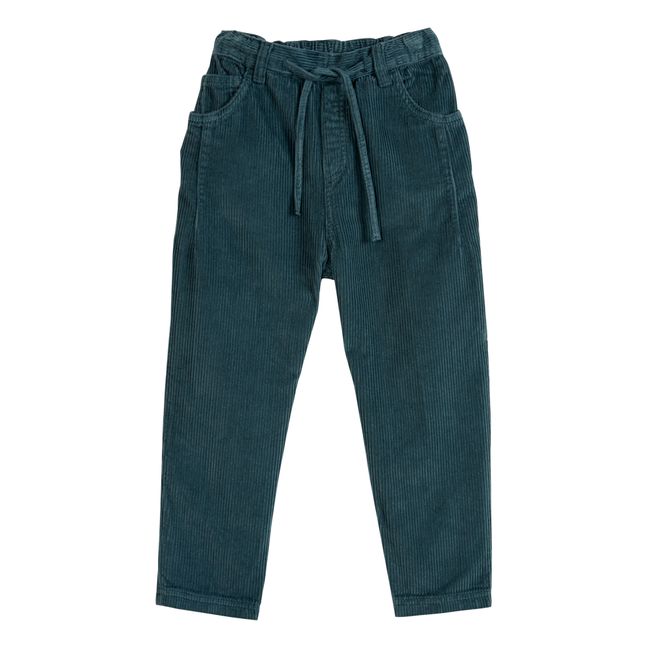 Pantalon Velours Côtelés | Verde Oscuro