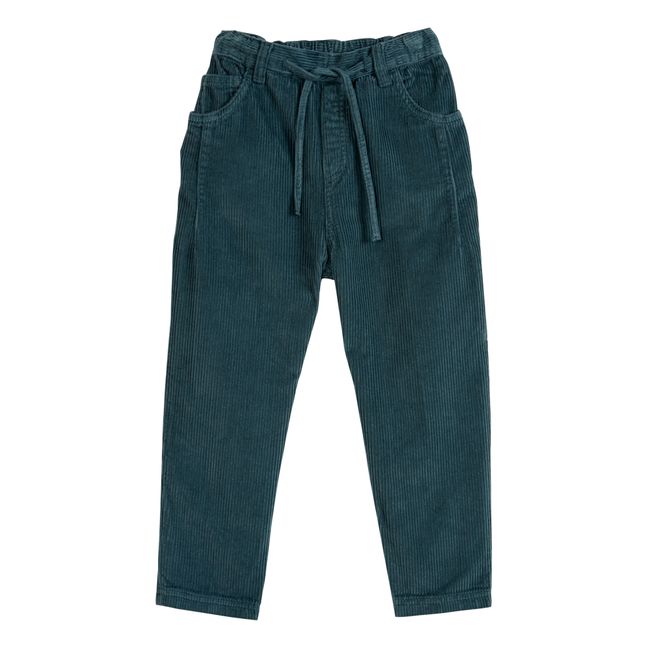 Pantalon Velours Côtelés | Vert foncé