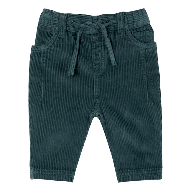 Pantalon Velours Côtelés | Dark green