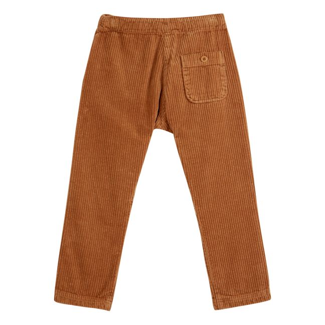 Corduroy Button-Up Pants | Camel