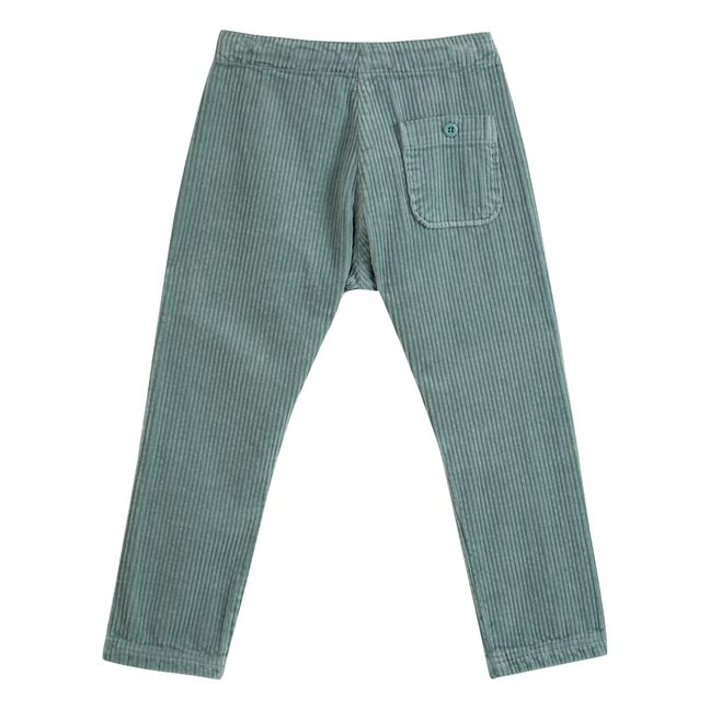Kordhose mit Knöpfen | Salbei