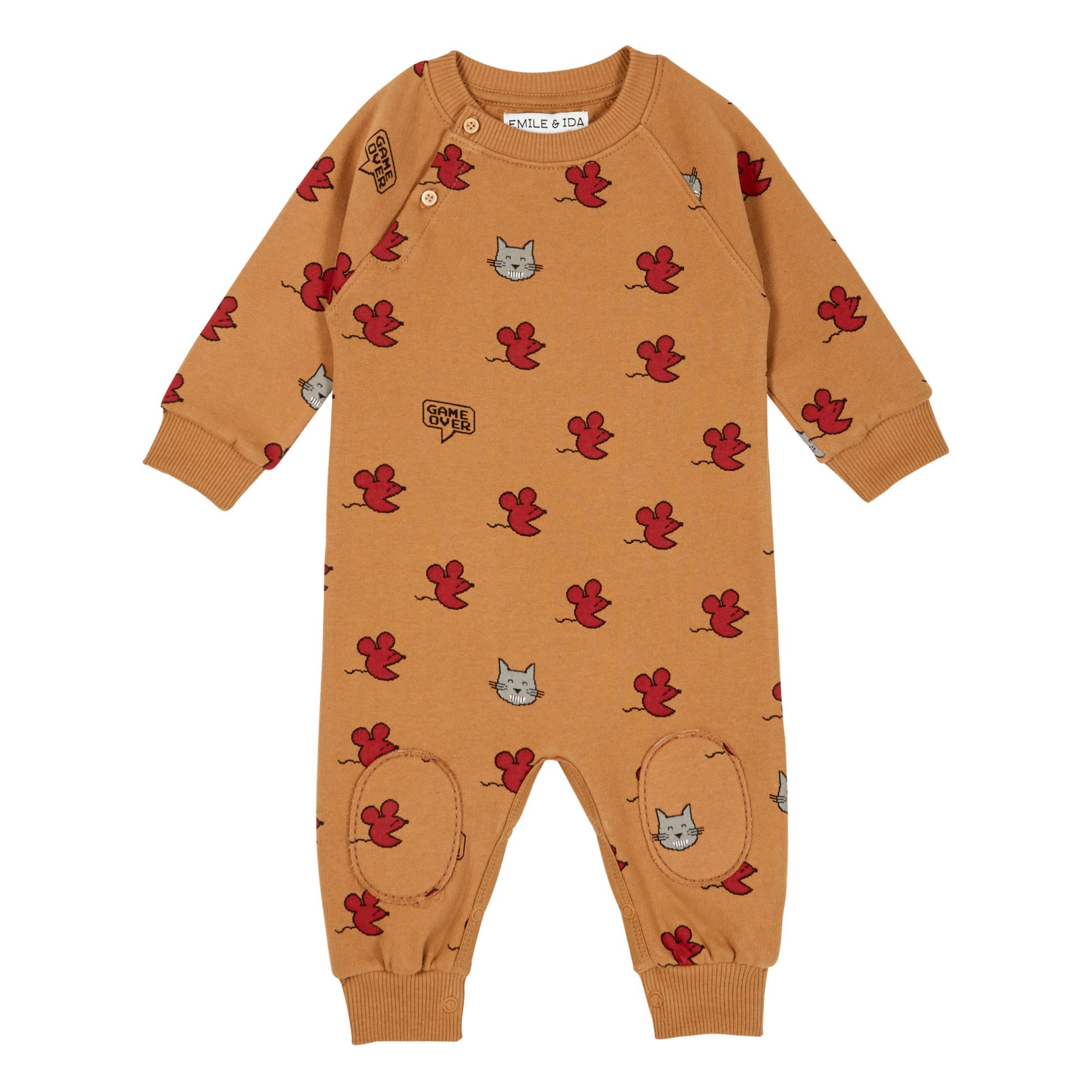 Emile et Ida Bio-Molton-Overall Maus | Kamelbraun