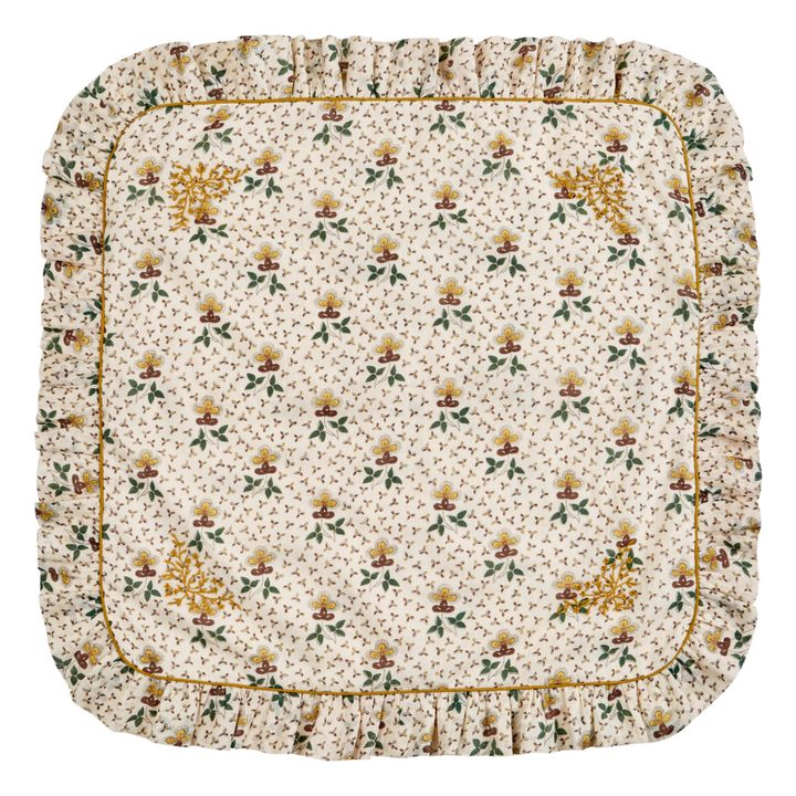 Flower Cushion Cover | Ecru- Product image n°0
