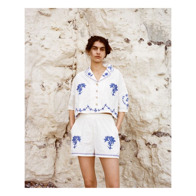 Short Caspia Broderies | White