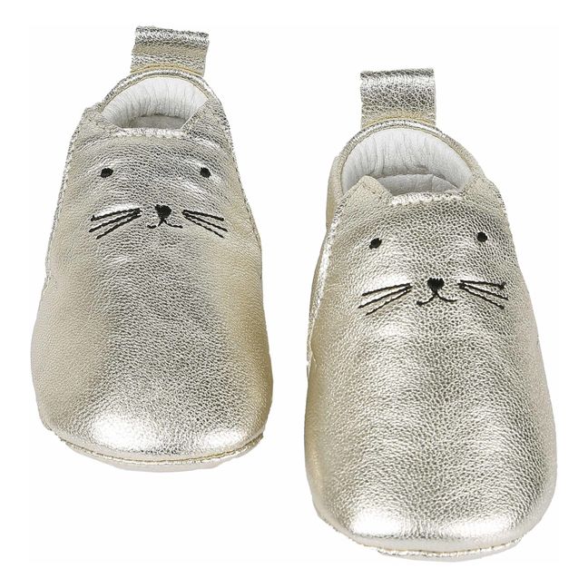 Hausschuhe Leder Chachou | Gold