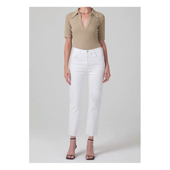 Jean Daphne Crop Coton Bio | Lucent