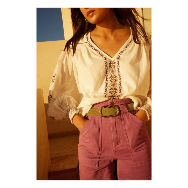 Organic Cotton Denim Paper Bag Shorts | Prugna