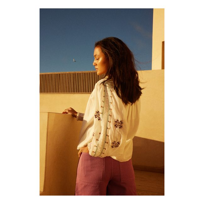 Organic Cotton Denim Paper Bag Shorts | Prugna