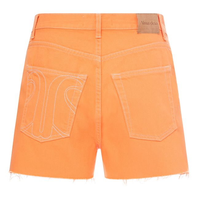 Short Denim Franges Coton Bio | Melon