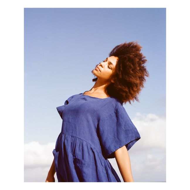 Mitch Linen Dress | Navy