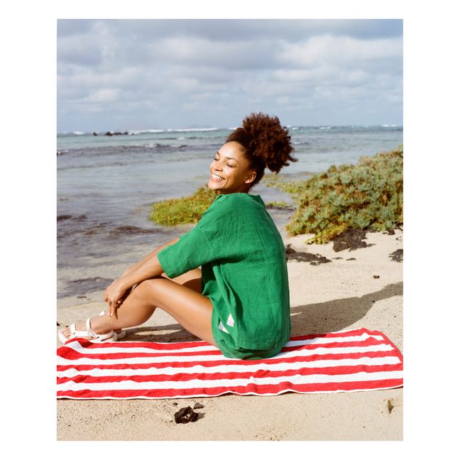 Top de lino Basic | Verde