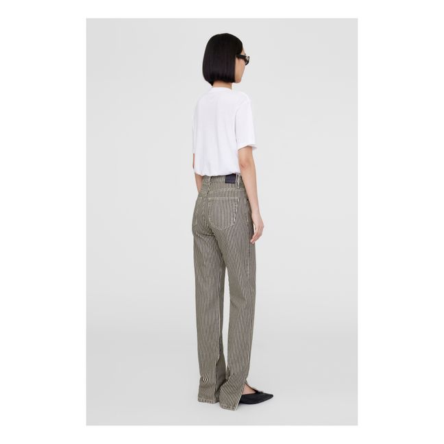 Jean Roy Rayures Coton Bio | Negro