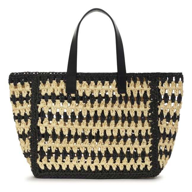 Cabas Small Rio Rayures | Noir