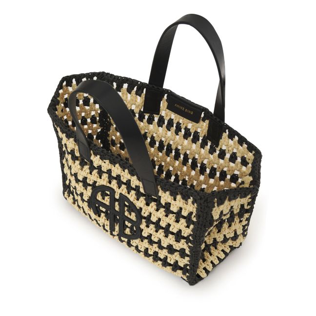 Cabas Small Rio Rayures | Noir