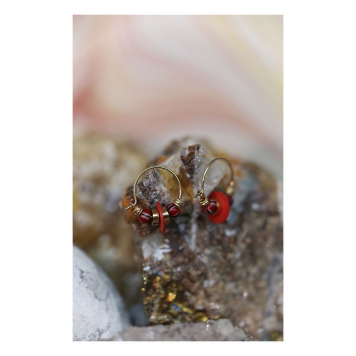 Assa Earrings | Rojo- Imagen del producto n°2