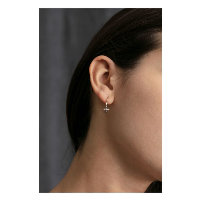 Boucles d'oreilles Cross | Doré