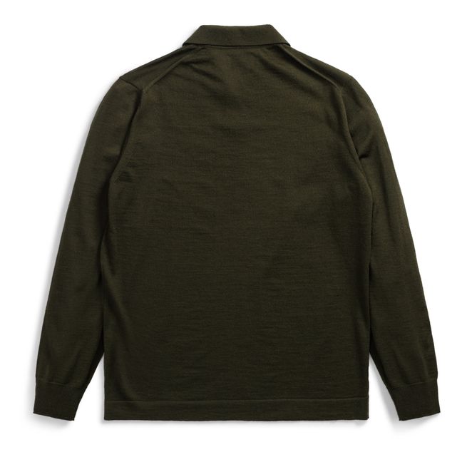 Jon Tech Merino polo shirt | Green