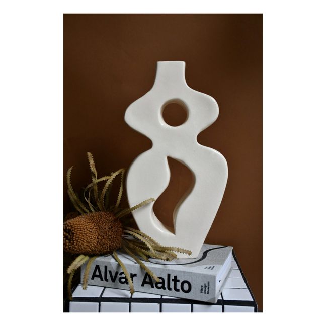 Appolina Ceramic Vase | White