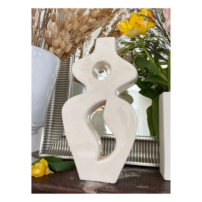 Vase en céramique Appolina | Blanc
