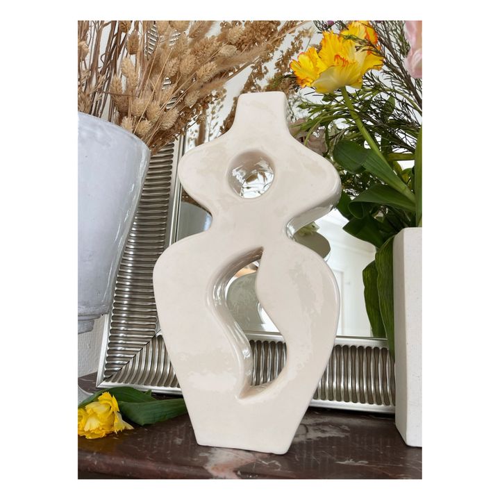 Vaso in ceramica Apollina | Bianco- Immagine del prodotto n°3