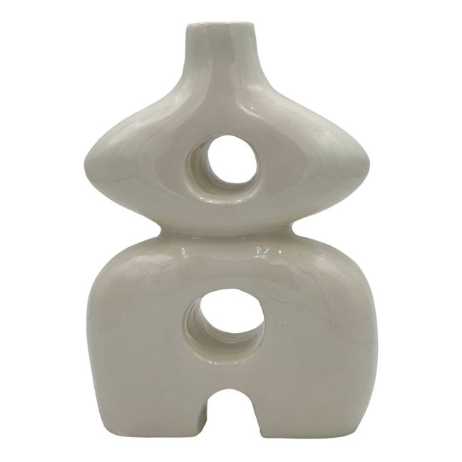 Vase en céramique Uranie | Blanc
