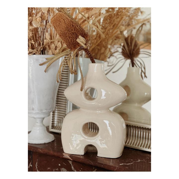 Vaso in ceramica Uranie | Bianco- Immagine del prodotto n°1