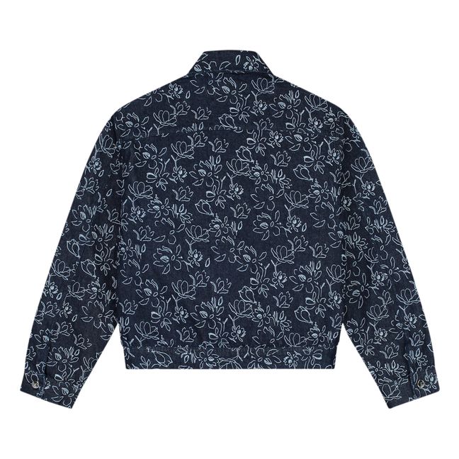 Giacca di jeans stampata a fiori | Demin
