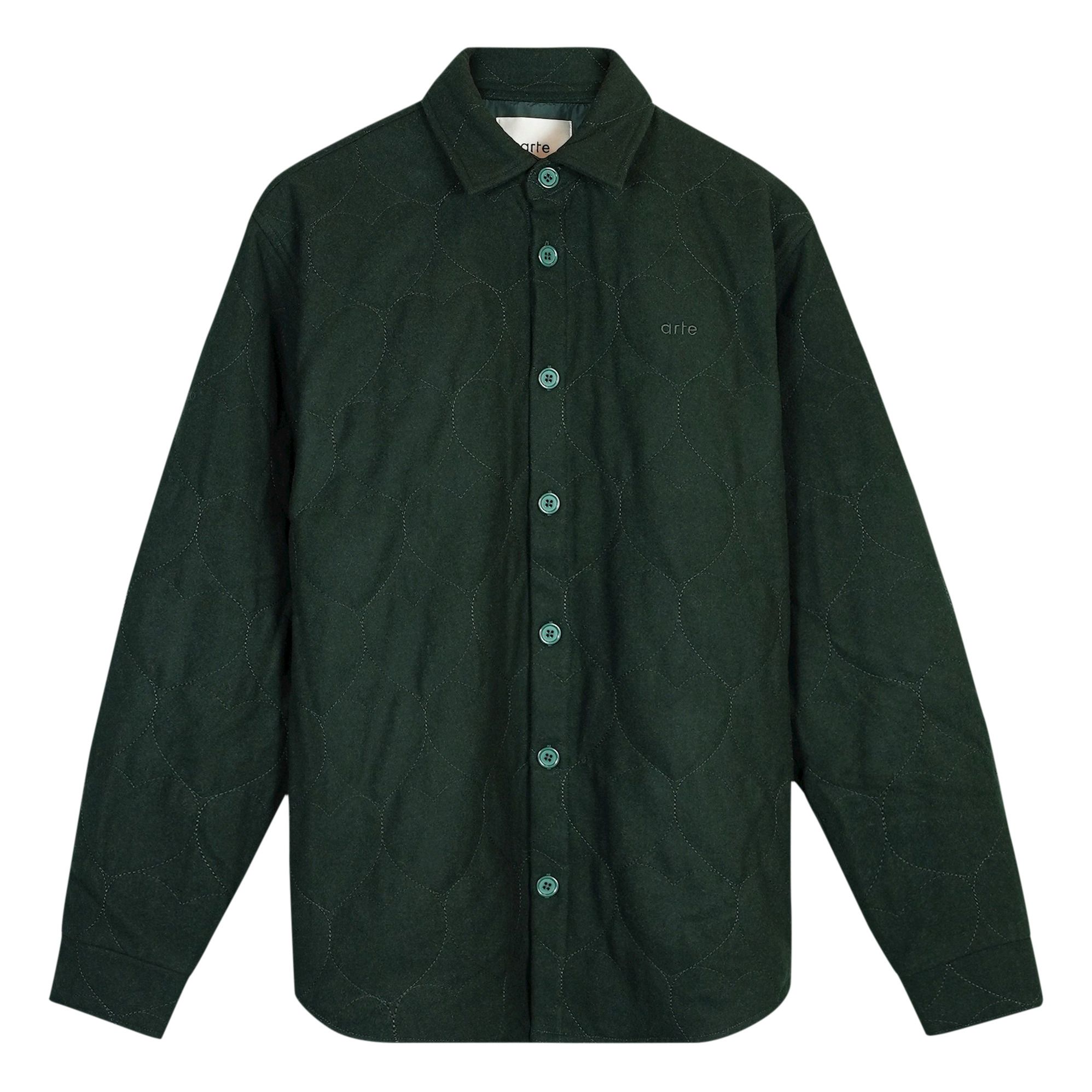 Arte Antwerp - Heart overshirt - Dark green | Smallable