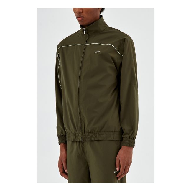 Track Piping jacket | Olive green